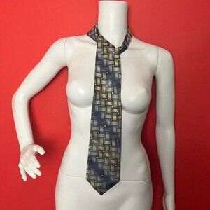 Guy Laroche / Patterned dress tie 🩶💛​​​​​